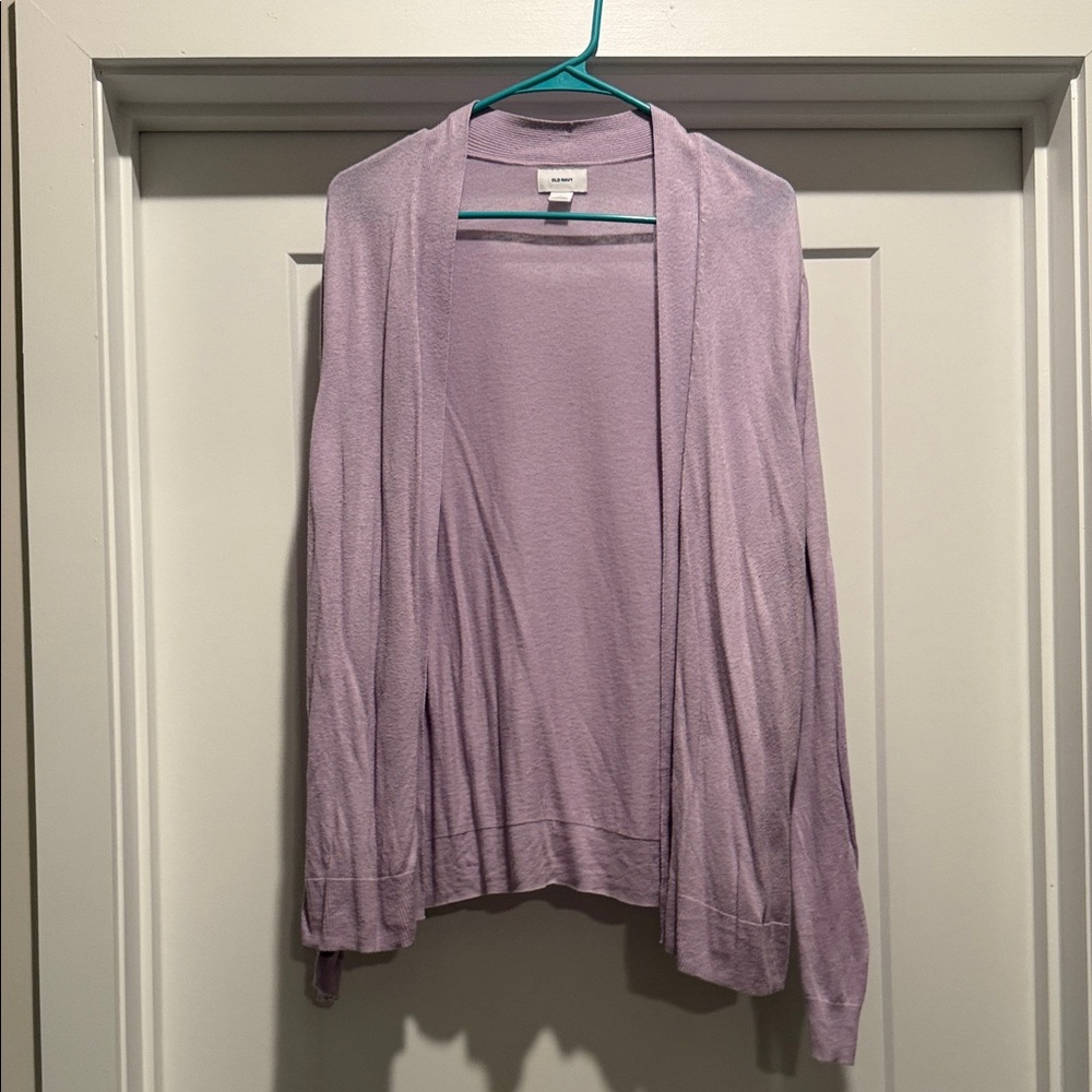 Old Navy Light Purple Open Cardigan